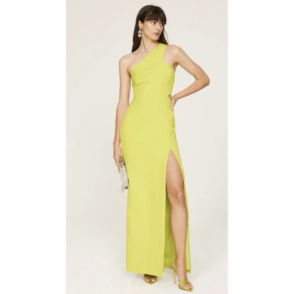 Aidan Mattox Aidan Mattox MN1E203657 - Asymmetric High Slit Evening Gown Size 6 - Picture 7 of 13